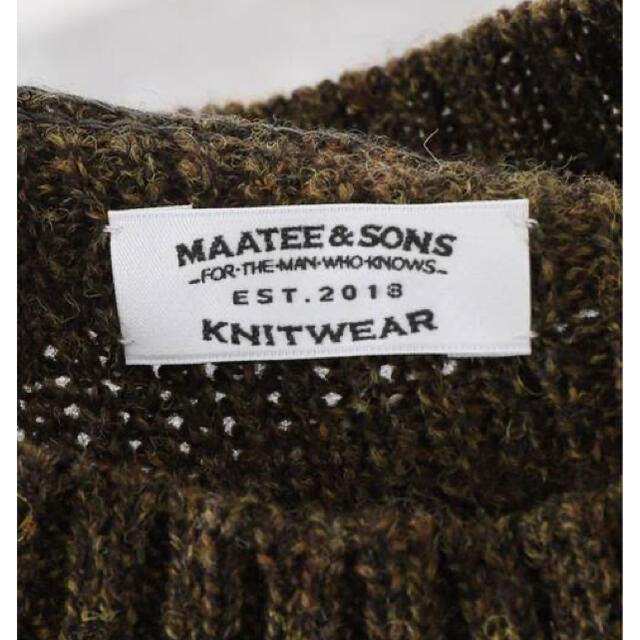 COMOLI(コモリ)のMAATEE&SONS / マーティー & サンズ　ニット メンズのトップス(ニット/セーター)の商品写真