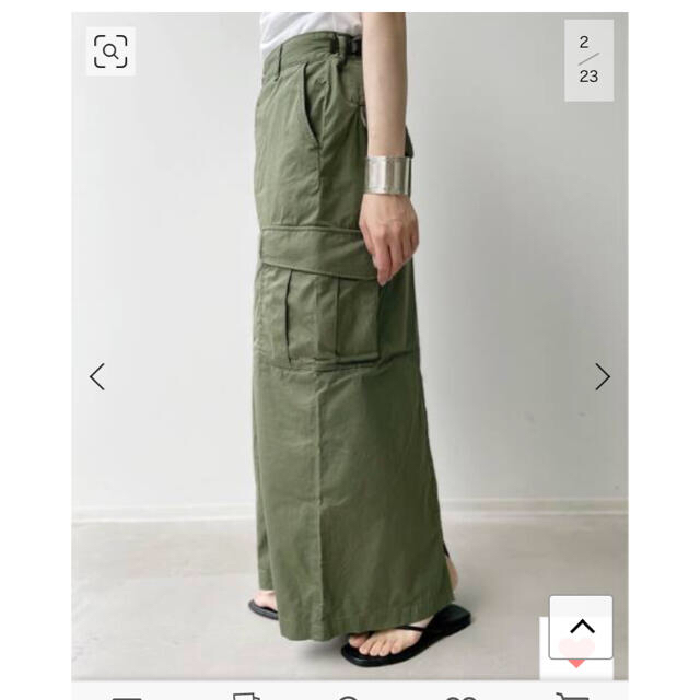 L'Appartement DEUXIEME CLASSE(アパルトモンドゥーズィエムクラス)の美品 【CIOTA / シオタ】Cargo Maxi Skirt 36 レディースのスカート(ロングスカート)の商品写真