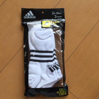 アディダス(adidas)の新品☆adidas 3足セット靴下23〜25センチ(ソックス)