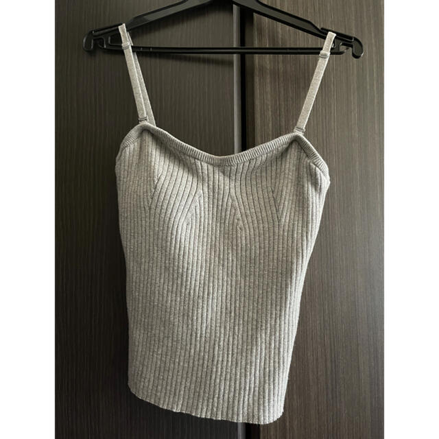 MEDI KNIT BUSTIER COMBI TEE　グレー　新品未使用