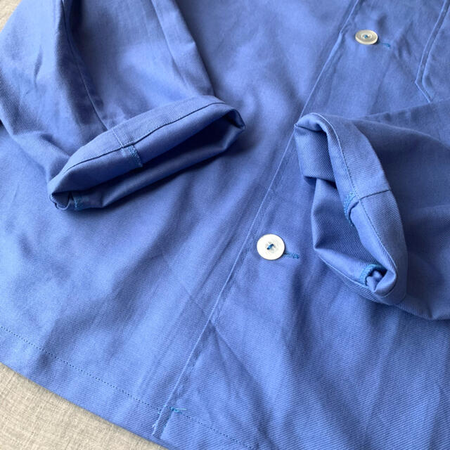 ドイツ軍 ミリタリー パジャマシャツ ライトブルー ワークシャツ