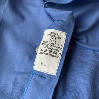 ドイツ軍 ミリタリー パジャマシャツ ライトブルー ワークシャツ
