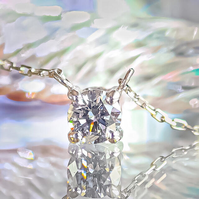 Violetish Gray 天然カラーダイヤモンド　ネックレス レディースのアクセサリー(ネックレス)の商品写真