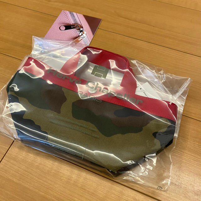 エルベシャプリエ 701WD カモフラ×パプリカ×ドラジェ - トートバッグ