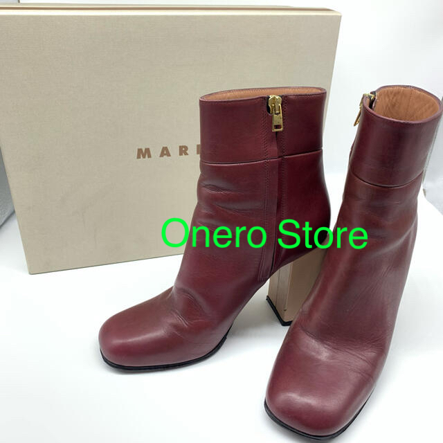 Marni(マルニ)のMarni マルニ レザー アンクル ブーツ レディースの靴/シューズ(ブーツ)の商品写真