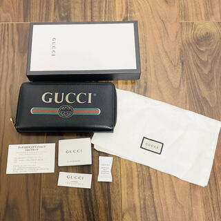 グッチ(Gucci)の専用　グッチ　GUCCI ヴィンテージプリント ブラック　長財布 財布　ロゴ(長財布)