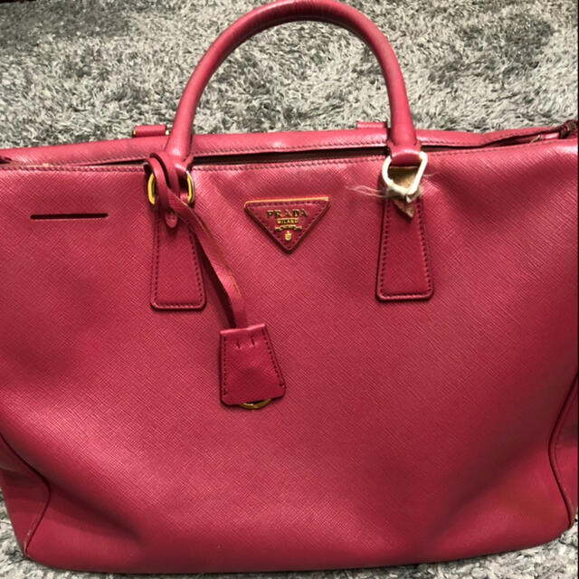 PRADA A4 ハンドバッグ サフィアーノ ガリレア ピンク