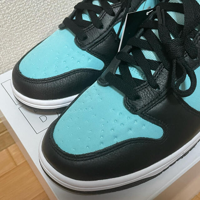 NIKE(ナイキ)のNIKE by you DUNK HI Tiffany ティファニーカラー　28 メンズの靴/シューズ(スニーカー)の商品写真