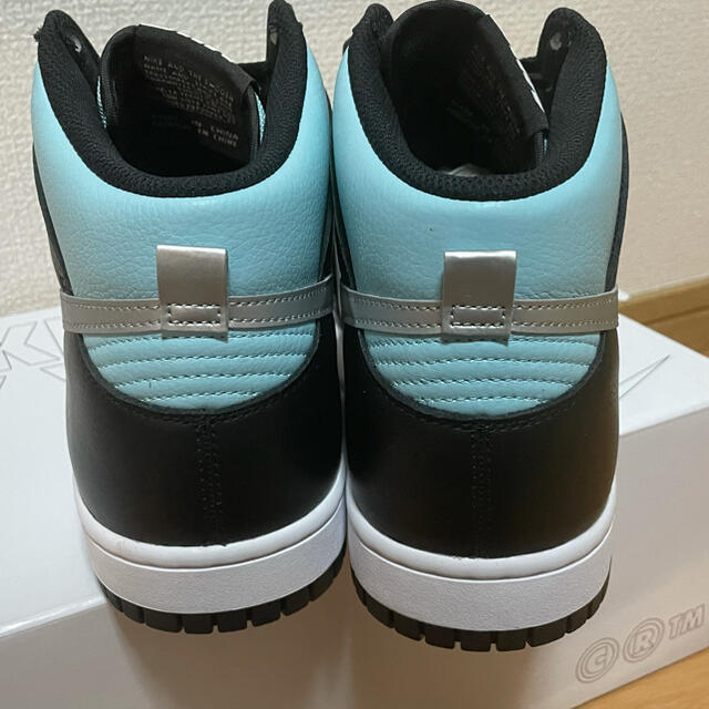 NIKE(ナイキ)のNIKE by you DUNK HI Tiffany ティファニーカラー　28 メンズの靴/シューズ(スニーカー)の商品写真