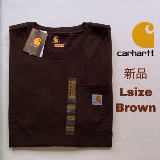 カーハート(carhartt)の新品　Carhartt ブラウン　L Tシャツ カーハート 茶　半袖 K87(Tシャツ/カットソー(半袖/袖なし))