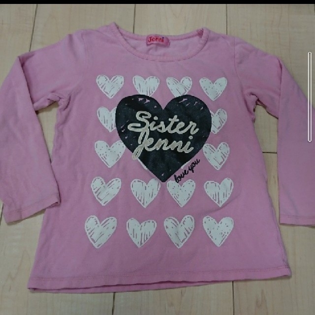JENNI(ジェニィ)のジェニー 長袖 ロンTシャツ ピンク 110 キッズ/ベビー/マタニティのキッズ服女の子用(90cm~)(Tシャツ/カットソー)の商品写真