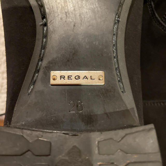 REGAL(リーガル)の美品　REGAL 26.0cm 黒 スエード　ストレートチップ　シューズ メンズの靴/シューズ(ドレス/ビジネス)の商品写真