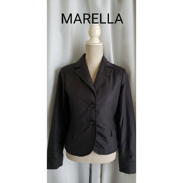 大変美品　MARELLA 　M～L　薄手キルティングジャケット　黒