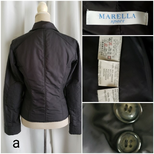 大変美品　MARELLA 　M～L　薄手キルティングジャケット　黒