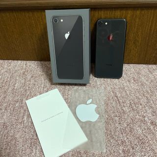 アップル(Apple)のあふろショップ様専用　iphone8 black(スマートフォン本体)