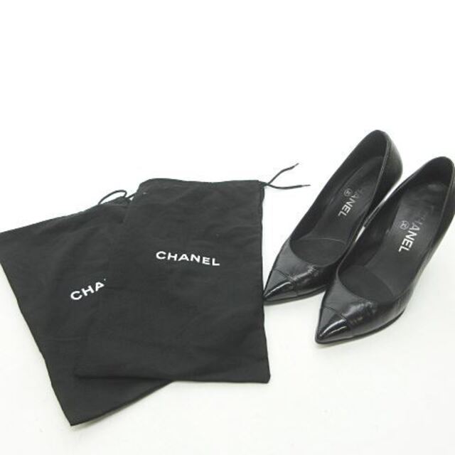 シャネル CHANEL ロゴ パンプス 35 1/2 約22.5~23.0cm | gellonautos.cl