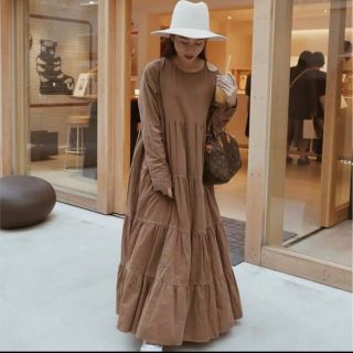 トゥデイフル(TODAYFUL)のwillfully corduroy tiered one (ロングワンピース/マキシワンピース)