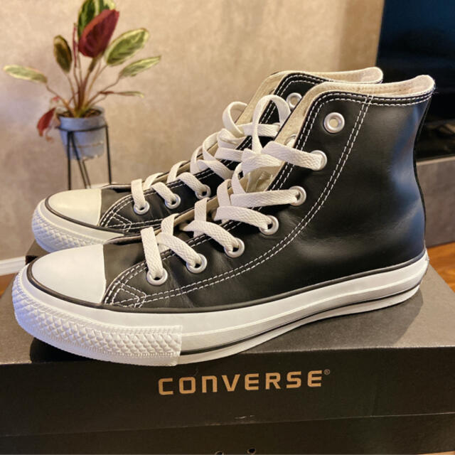 CONVERSE(コンバース)のconverse コンバース LEA ALL STAR HI black レディースの靴/シューズ(スニーカー)の商品写真