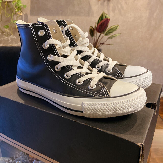 CONVERSE(コンバース)のconverse コンバース LEA ALL STAR HI black レディースの靴/シューズ(スニーカー)の商品写真