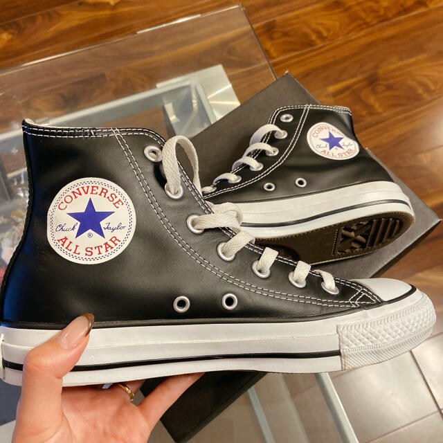 CONVERSE(コンバース)のconverse コンバース LEA ALL STAR HI black レディースの靴/シューズ(スニーカー)の商品写真