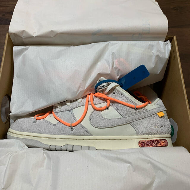 OFF-WHITE × NIKE DUNK LOW 1 OF 50  30cm靴/シューズ