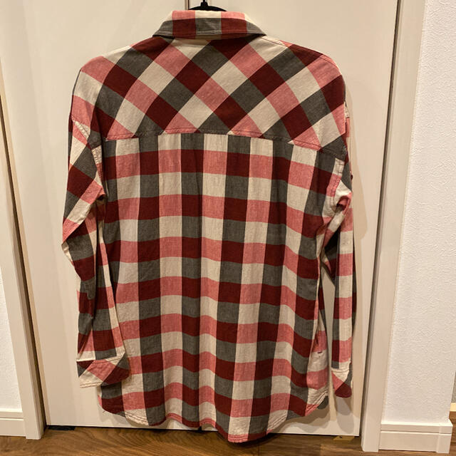 SPIRAL GIRL(スパイラルガール)のオーバーサイズチェックシャツ レディースのトップス(シャツ/ブラウス(長袖/七分))の商品写真