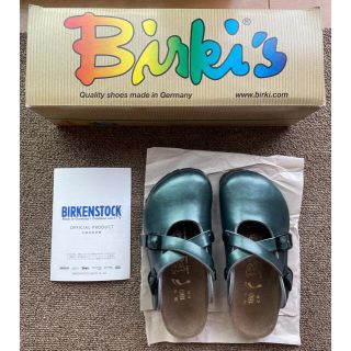 ビルケンシュトック(BIRKENSTOCK)のビルケンシュトック ROWLEY BFChristmasGreenサイズ18㎝(サンダル)