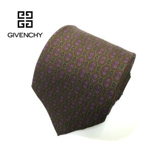 ジバンシィ(GIVENCHY)の最終値下げ GIVENCHY ジバンシィ 高級ブランド ネクタイ モスグリーン(ネクタイ)