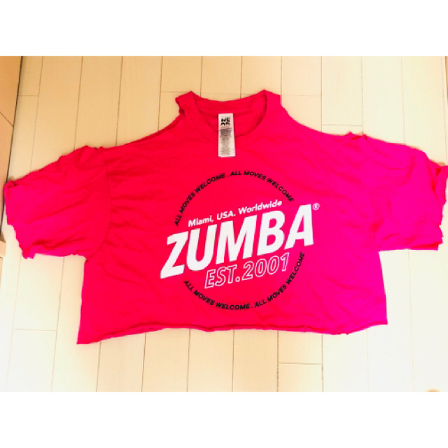 Zumba(ズンバ)のZUMBAリメイクTシャツ　フリーサイズ レディースのトップス(Tシャツ(半袖/袖なし))の商品写真
