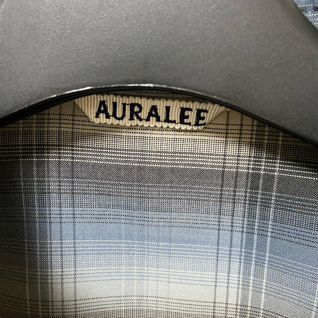 AURALEE 20AW スーパーライトウール　チェック　シャツ　オーラリー