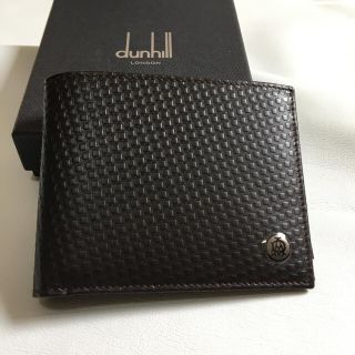 ダンヒル(Dunhill)の【未使用】dunhill ダンヒル　二つ折り財布　ダークブラウン 新品　  (折り財布)