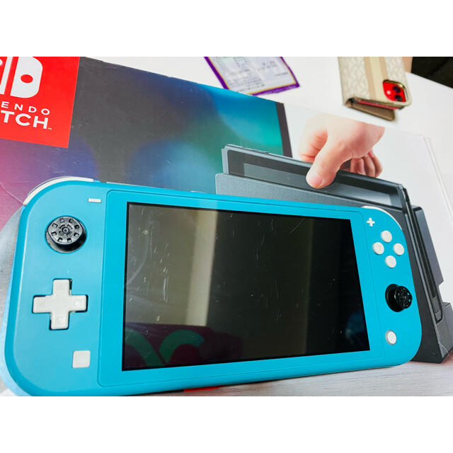 ジャンク品Nintendo Switch Lite 本体のみグリーン系　ジャンク品