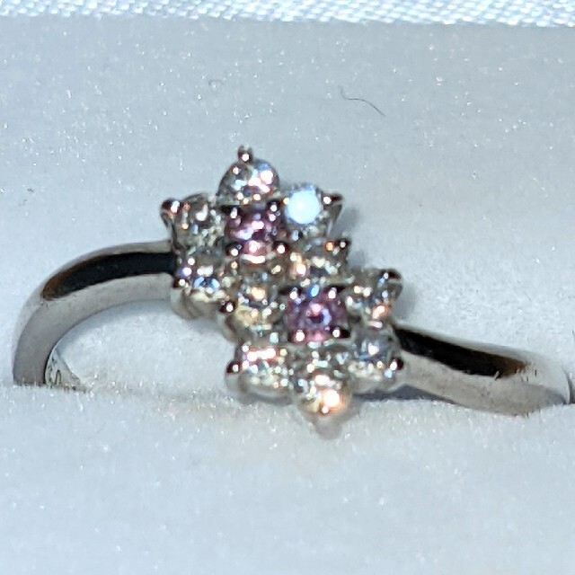プラチナピンクダイヤモンドリング レディースのアクセサリー(リング(指輪))の商品写真