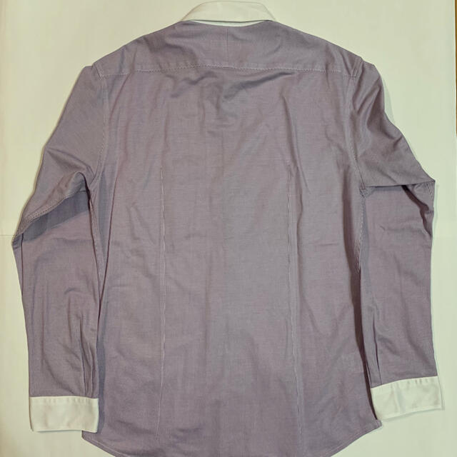 BURBERRY BLACK LABEL(バーバリーブラックレーベル)のBURBERRY BLACK LABEL 長袖シャツ 薄紫ストライプ メンズのトップス(シャツ)の商品写真
