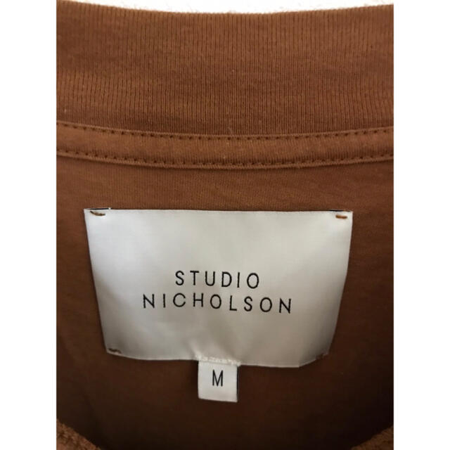 SUNSEA(サンシー)のスタジオニコルソン　21ss モックネック　Tシャツ　トリュフ　Mサイズ メンズのトップス(Tシャツ/カットソー(半袖/袖なし))の商品写真