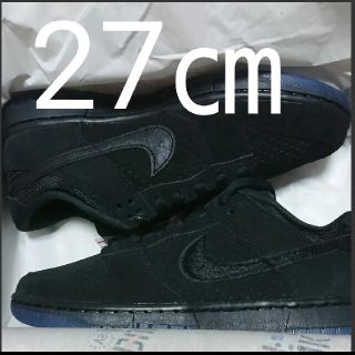 ナイキ(NIKE)の27㎝ UNDEFEATED × NIKE DUNK LOW SP BLACK(スニーカー)