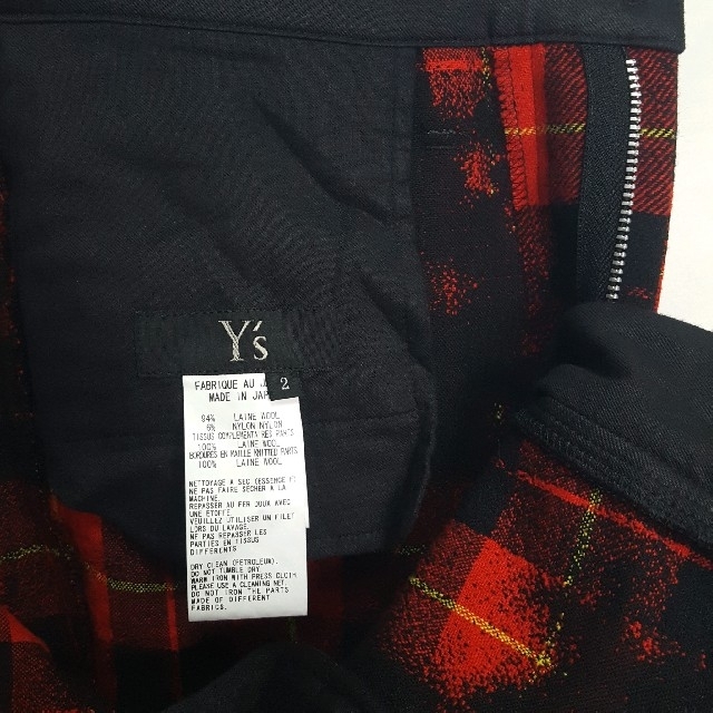 Yohji Yamamoto(ヨウジヤマモト)の★日本製 Y’s Yohji Yamamoto チェック ジョガー パンツ レディースのパンツ(その他)の商品写真