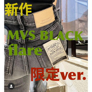 限定品定価よりお安く♡限定革パッチ♡MOUSSY MVS BLACK FLARE