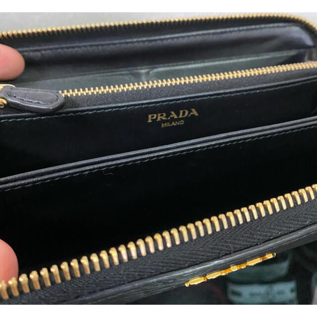 PRADA(プラダ)のPRADA プラダ1M0506-VITELLO MOVE-NERO長財布 レディースのファッション小物(財布)の商品写真