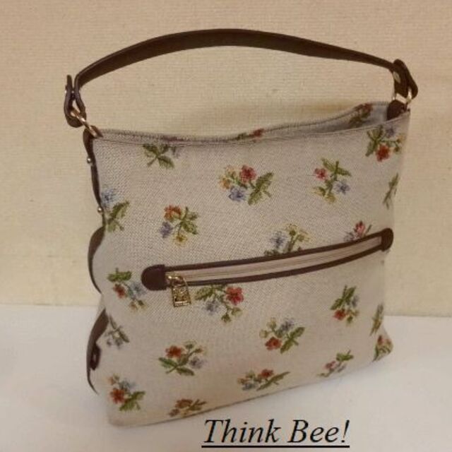 Think Bee!(シンクビー)のThink Bee!シンクビー♡花柄ゴブラン織ハンドバッグ レディースのバッグ(ハンドバッグ)の商品写真