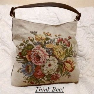 シンクビー(Think Bee!)のThink Bee!シンクビー♡花柄ゴブラン織ハンドバッグ(ハンドバッグ)