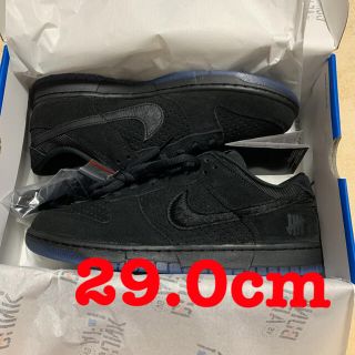 ナイキ(NIKE)のUNDEFEATED × NIKE DUNK LOW BLACK ダンク 29(スニーカー)