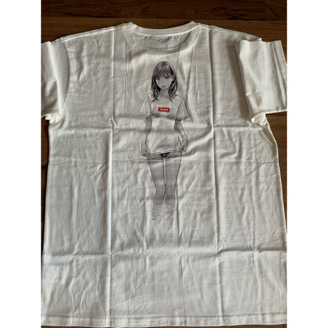 X-girl(エックスガール)のX-girl × KATSURA MASAKAZU S/S TEE 白 XL レディースのトップス(Tシャツ(半袖/袖なし))の商品写真