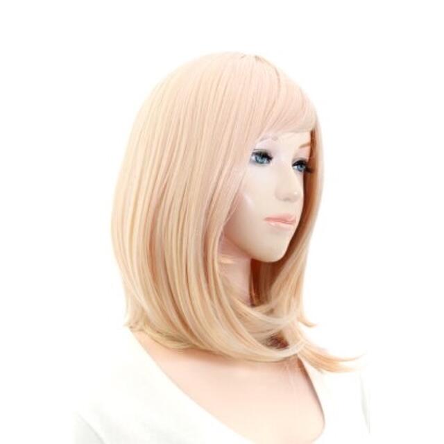 NAVANA WIG(ナバーナウィッグ)のSwalowtail ピンクゴールド　ボブウィッグ　毛束セット エンタメ/ホビーのコスプレ(ウィッグ)の商品写真