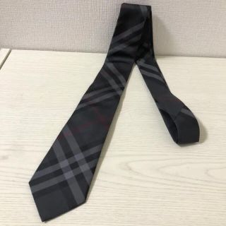 バーバリー(BURBERRY)のバーバリー ネクタイ　ノバチェック ブラック(ネクタイ)