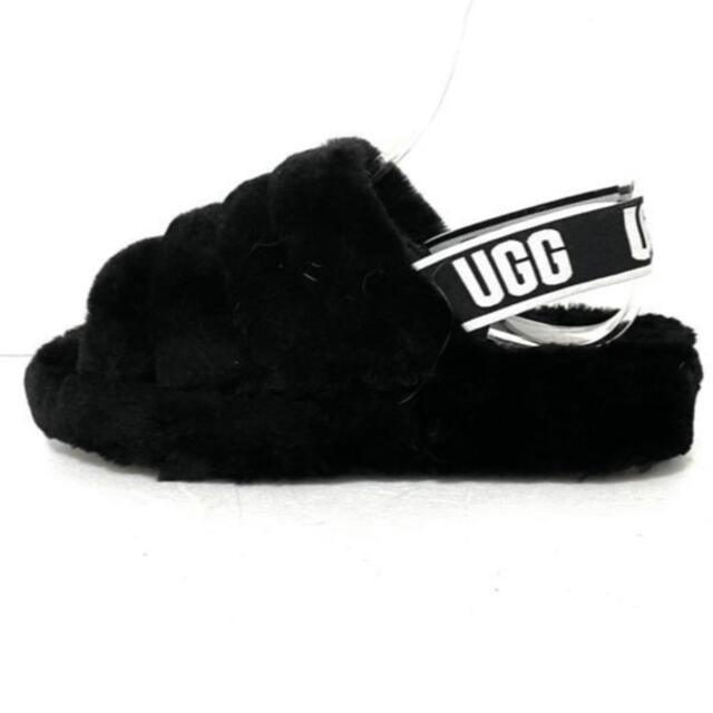 UGG   UGG即納アグ オーストラリア ファーサンダル 黒 ブラック