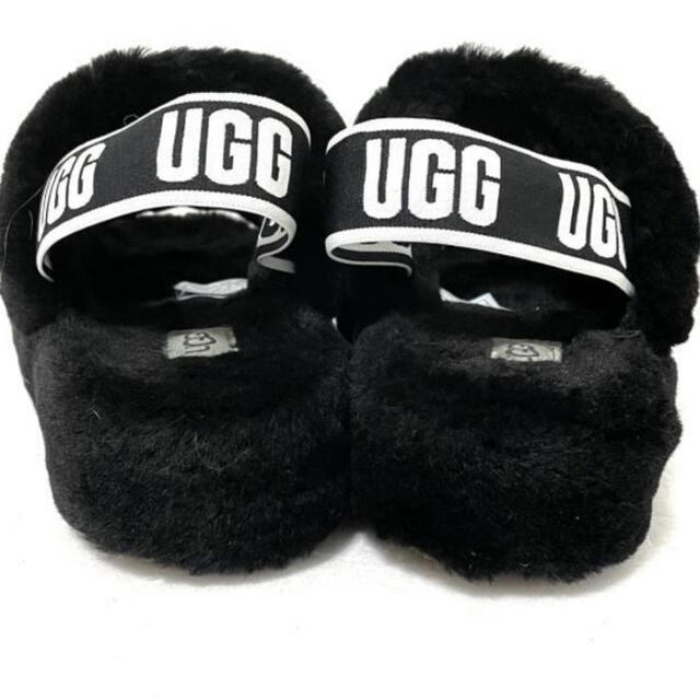 UGG - UGG【即納】アグ オーストラリア ファーサンダル 黒 ブラック ...