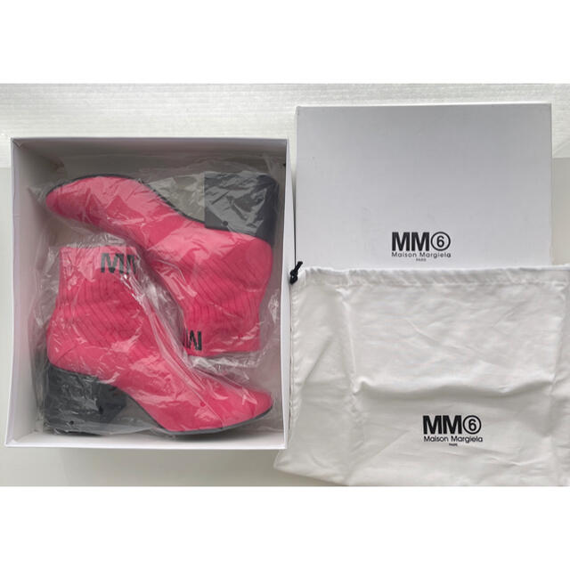 ピンクサイズ【新品】MM6 MaisonMargiela ソックスブーツ