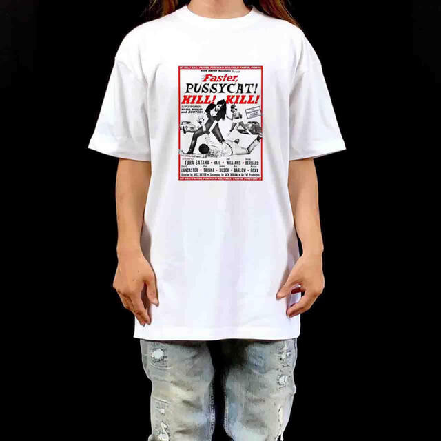 新品 ファスタープシィキャット!キル!キル！アメリカ レトロ映画 ビッグTシャツ メンズのトップス(Tシャツ/カットソー(半袖/袖なし))の商品写真