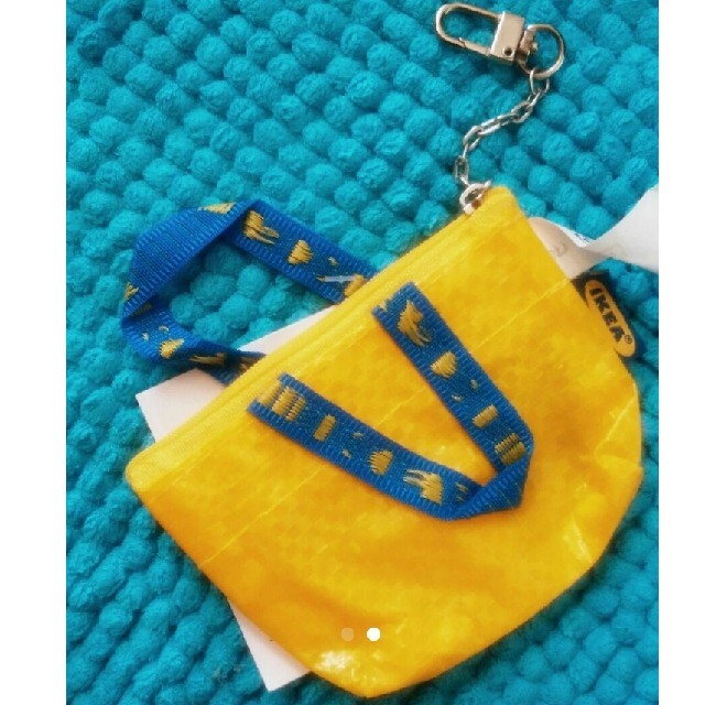 IKEA(イケア)のIKEA イケア  イエローミニバッグ♪　クノーリグ   新品未使用 　黄色1個 レディースのバッグ(エコバッグ)の商品写真